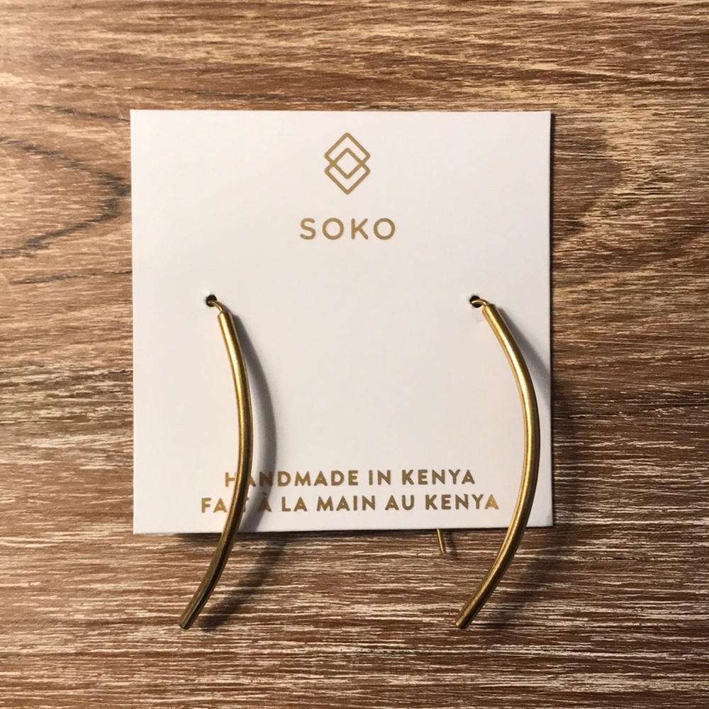 Soko gold earrings